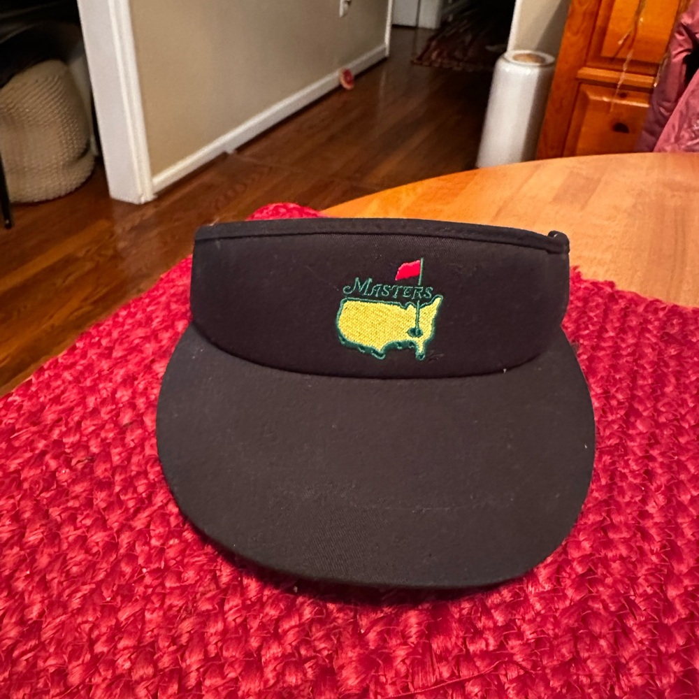 Black Masters Golf Visor